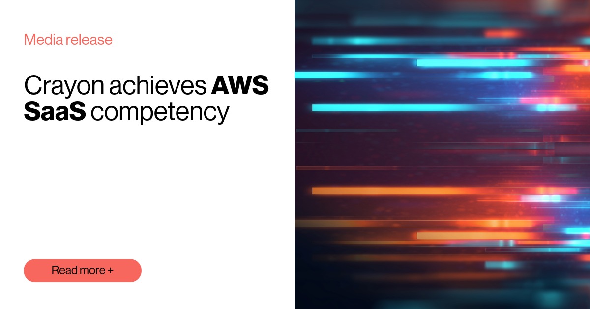 Crayon achieves AWS SaaS competency | SoftwareOne media release