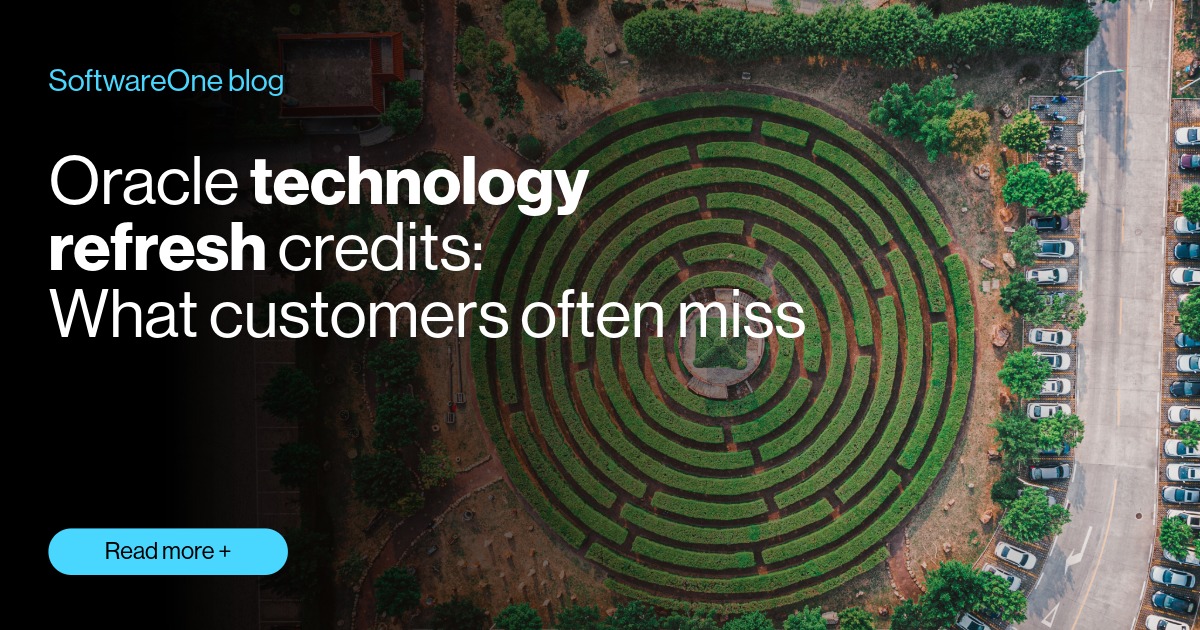 Oracle Technology Refresh Credits | SoftwareOne blog