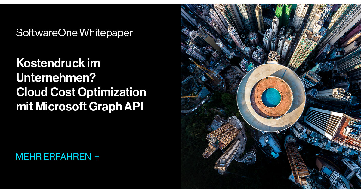 Ms Optimisation Graph Cloud Cost Optimization mit Microsoft Graph API | SoftwareOne Whitepaper