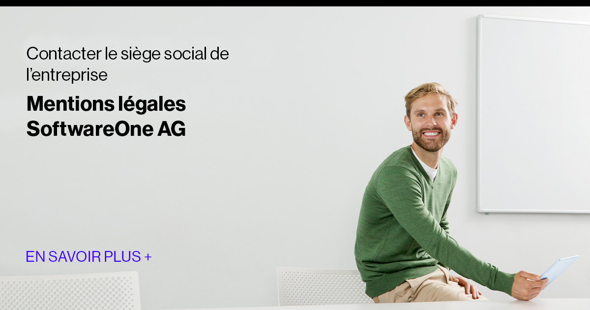 Mentions légales SoftwareONE | SoftwareOne
