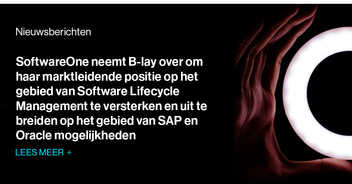 SoftwareONE neemt B-lay over