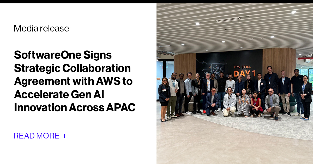 SoftwareOne & AWS Drive Gen AI Innovation in APAC | SoftwareOne media ...