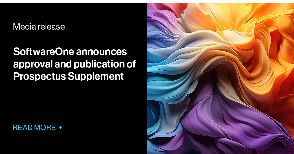 SoftwareOne announces approval and publication of Prospectus Supplement ...
