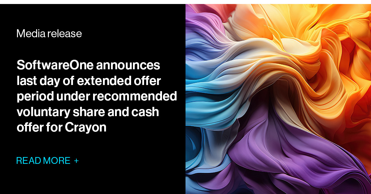 SoftwareOne announces last day of extended offer period under ...