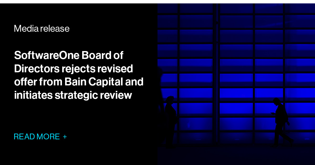 Initiation of a strategic review process | SoftwareOne media relelase