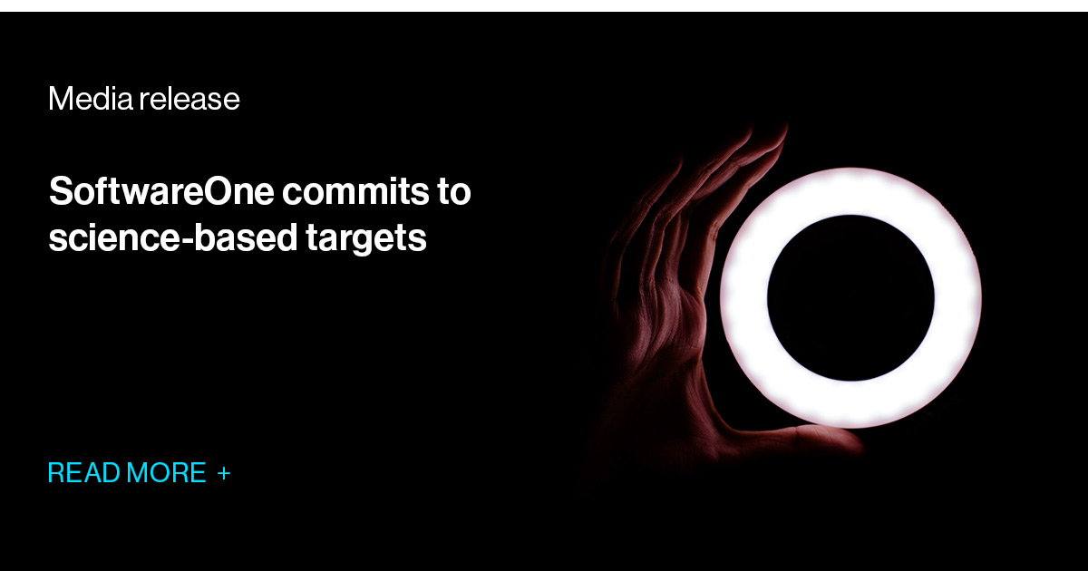 SoftwareOne commits to science-based targets | SoftwareOne